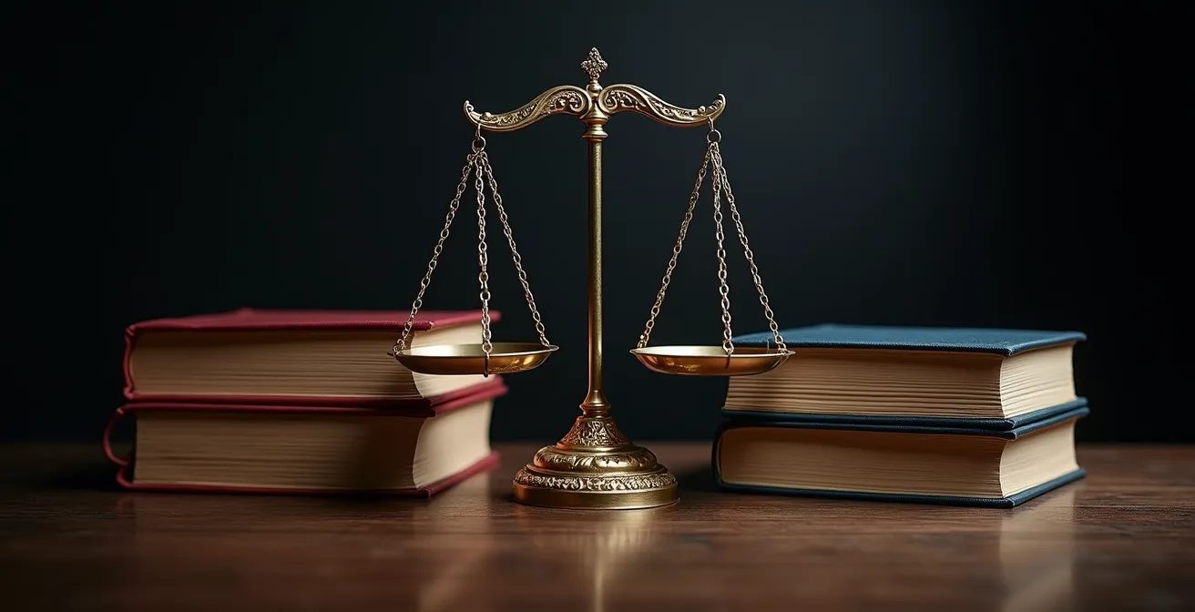 Symbolische Darstellung der Balance zwischen Steuerrecht und Verfassungsschutz